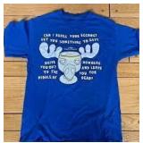 Christmas vacation eggnog shirt blue size L