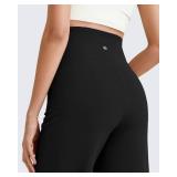 G4Free Maternity Yoga Pants Wide Leg Palazzo Pants High Waist Over The Bump Pregnancy Trousers for Work and Active (Black,S,Regular)