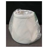 Aspen Creative 58909 Empire Uno Lamp Shade in Cream with Powder Blue, 5\" Top x 9\" Bottom x 7\" Slant Height, Slip UNO 33mm