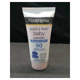 Neutrogena Pure & Free Baby Mineral Sunscreen with SPF 50  3 fl. oz