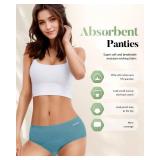 TANSTC Period Underwear for Women Heavy Flow Leakproof Panties Soft Fit Teens High Waisted Menstrual Panties Postpartum Hipster Briefs -3 Pack 3XL