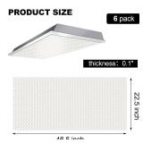 Pangda 3 Pack Replacement Fluorescent Light Covers Clear Acrylic Ceiling Lighting Panel Flat Sheet for Overhead Fixtures, 22.5 x 46.5 x 0.1 Inch Retail- $45