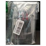 OOHGLITZ 11-Piece Anime Ninja Cosplay Kit, Plastic Ninja Kunai (10.2\"+5.1\"), Shuriken Ninja Stars (3.5\") Set with Pouch for Anime Fans, Ninja& Martial Arts Props Black