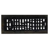Decor Grates AB310-RB 3-Inch by 10-Inch Abstract Floor Register, Solid Brass with Rubbed Bronze Finish