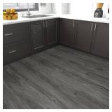 MULGREAT Peel and Stick Floor Tile, 54 Sq.Ft Self Adhesive Vinyl Flooring Plank, 36 Pieces Waterproof Heavy Duty Wood Grain Tiles, 36\"x6\" DIY Planks for Apartment Bathroom, Wooden Knot Pattern Retai