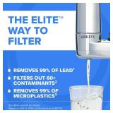 Brita Faucet Mount Water Filter System, Chrome, No-Wait Filtration, Easy Install, Multi-Use Tap Water Filter for Kitchens, Bathrooms & Small Spaces