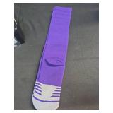 FITRELL 2 Pack Baseball Soccer Softball Socks for Kids Youth Men & Women Over-the-Calf Knee High Socks Sports Tube, nfl, Purple, Medium