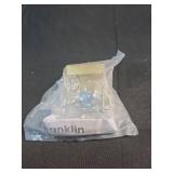 Franklin Brass Maxted (1-Pack) Towel Hooks Modern Gold Wall Mounted for Robes 2-Prong Holder Bathroom Accessories MAX35-MG