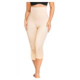 Irisnaya Women Seamless Shapewear Control Panties High Waist Trainer Tummy Butt Lifter Body Shaper Short Thighs Slimmer (Large, Beige)