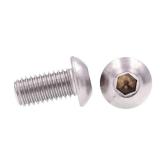 Prime-Line 9170332 Socket Cap Screws, Button Head, Hex (Allen) Drive, 1/2 in-13 X 1 in (5 Pack)