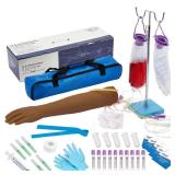 Phlebotomy Training Kit | IV, Venepuncture, Phlebotomy Arm Practice Kit | Phlebotomy Gifts for Medical Student and Nurse Student | Complete Phlebotomy Equipment and Supplies | Educational USE Retail- 