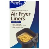 Reynolds Kitchens Air Fryer Liners Disposable, Unbleached Parchment Paper Sheets, 8 Count