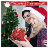 scenicamp 4 Pairs Funny Christmas Socks Magnetic Holding Hands Socks Novelty Christmas Stocking Stuffers Xmas Secret Santa Gag Gifts for Women Men Couples