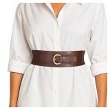 WOWOGO Womens Wide Elastic Waist Belt for Dress Ladies Stretch Cinch Belt