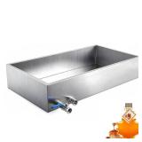 Marada Maple Syrup Evaporator Pan with Dual Interface Steam Table Pan,304 Stainless Jam Food Chafing for Home, Outdoor, Cooking (30\"L * 16\" W * 6\" H) Retail- $121