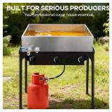 Marada Maple Syrup Evaporator Pan with Dual Interface Steam Table Pan,304 Stainless Jam Food Chafing for Home, Outdoor, Cooking (30\"L * 16\" W * 6\" H) Retail- $121