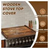 Noodle Board Stove Top Cover with Handles, Farmhouse Wooden Stove Cover for Electric Gas Burners, Sink Cover Cutting Board for Kitchen Counter Space Decor Retail- $60