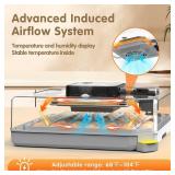 Egg Incubator Incubator for Hatching Eggs 48 Eggs for Lab Home Farm with Automatic Egg Turning 360° Egg Candler Viewing for Chicken, Ducks, Goose, Quail Retail: $90