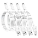 4 Pack [Apple MFi Certified] Apple Charging Cables 3ft, iPhone Chargers Lightning Cable 3 Foot, Fast iPhone Charging Cord for iPhone 14/14Pro/13/13Pro/12/11/11Pro/11Max/ X/XS/XR/XS Max/8, ipad(White)