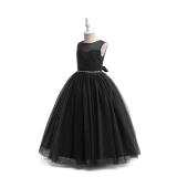 Glamulice Black Girls Formal Dresses Flower Girl Funeral Vintage Evening Pageant Gowns Tulle Junior Bridesmaid Wedding Birthday Holiday Party Dress 9/10 Kids Daddy Daughter Dance Ball Gown