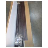 Art3d WPC Wainscoting Panels, 16-Pack 48 x 6 Inch 3D Wall Accents for Interior Wall Decor, Living Room, Bedroom, Walnut