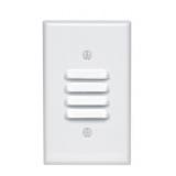 Leviton 1-Gang Louvre Wallplate, Standard Size, Painted Metal, 88080, White