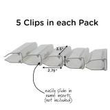 Angeles Name Clips for Cots, Plastic Name Tags for Daycares or Preschools, Classroom Cot Identifiers, Works Best with Angeles Spaceline Cots, 5 Clips Included