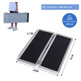 YMINCGGM Portable Wheelchair Ramp 4FT,No-Slip Aluminum Folding Handicap Ramp 800lbs Load Capacaity,Wheel Chair ramp for Home Steps,Stairs,car Retail- $110