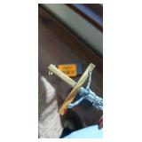 INRI Branded Gold Cross in Box