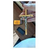 INRI Branded Gold Cross in Box