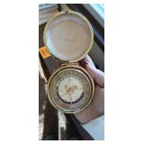 Lot of Westclox Vintage World Time Clock from 1960s and Stainless Earrings