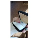 Lot of Westclox Vintage World Time Clock from 1960s and Stainless Earrings