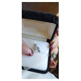 Lot of Westclox Vintage World Time Clock from 1960s and Stainless Earrings