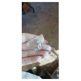 Lot of Westclox Vintage World Time Clock from 1960s and Stainless Earrings