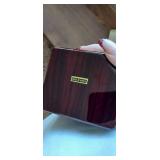 Vintage Jewelry Box with Red Velvet Interior