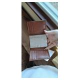 Faux Leather Wallet and Coin Holder with Cross