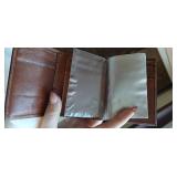 Faux Leather Wallet and Coin Holder with Cross