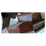 Faux Leather Wallet and Coin Holder with Cross