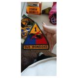 Various Patches, Some With Military Artifacts