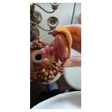 Decorative Candlestick Holder in Purple Done in grape and vine motif