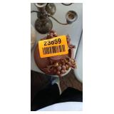 Decorative Candlestick Holder in Purple Done in grape and vine motif