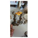 Set of 2 Sterling Silver Weighted Candle Holders