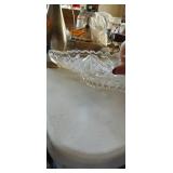 Genuine Lead Crystal Decorative Bowl with Flower Design