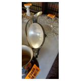 Antique Metal Water Pitcher with Pouring Spout and Handle