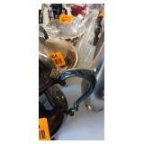 Antique Metal Water Pitcher with Pouring Spout and Handle