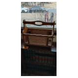 Antique Wooden Magazine Holder