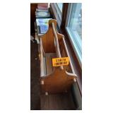Antique Wooden Magazine Holder