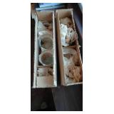 Set of 2 Boxes of Glass Cups and Drink Glasses