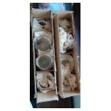 Set of 2 Boxes of Glass Cups and Drink Glasses