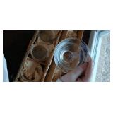 Set of 2 Boxes of Glass Cups and Drink Glasses